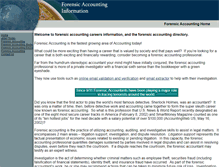 Tablet Screenshot of forensic-accounting-information.com